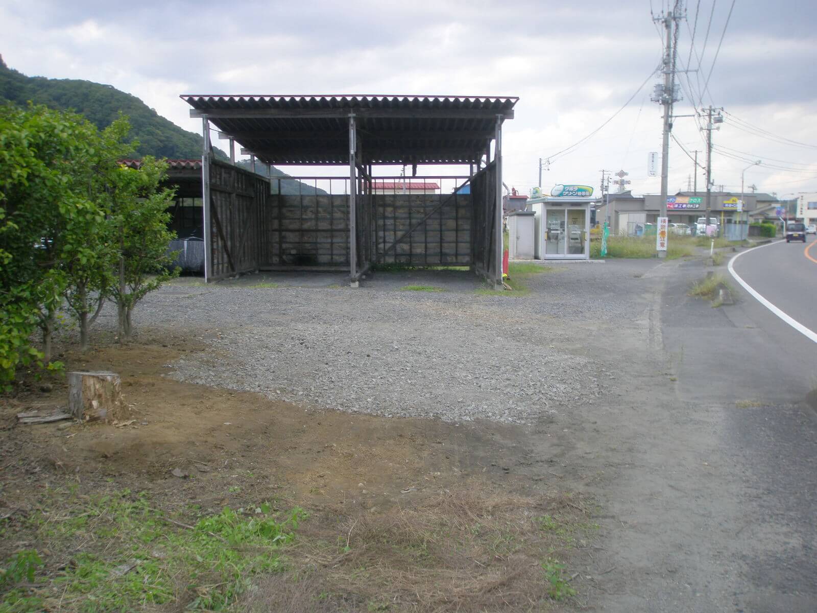 池田工芸が看板撤去した後の状態
